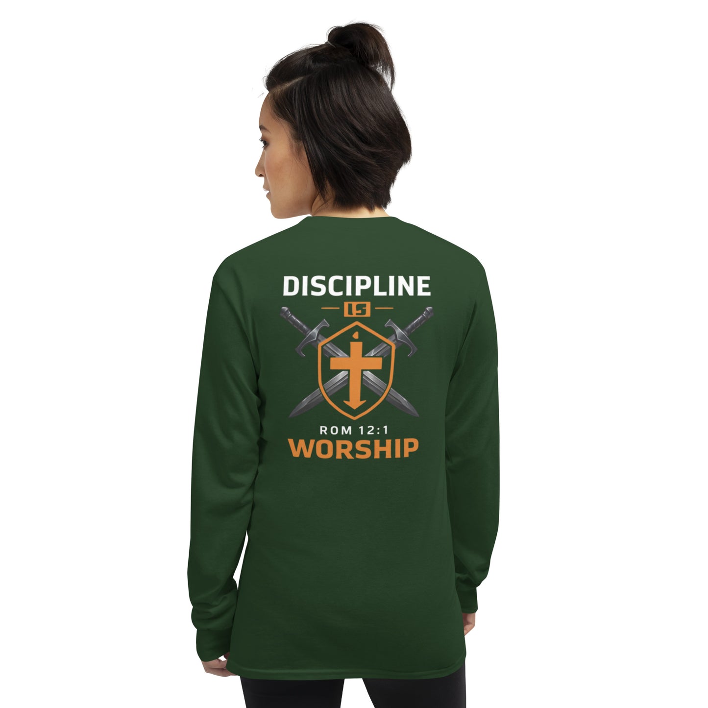 Discipline is Worship Long Sleeve Tee - Romans 12:1