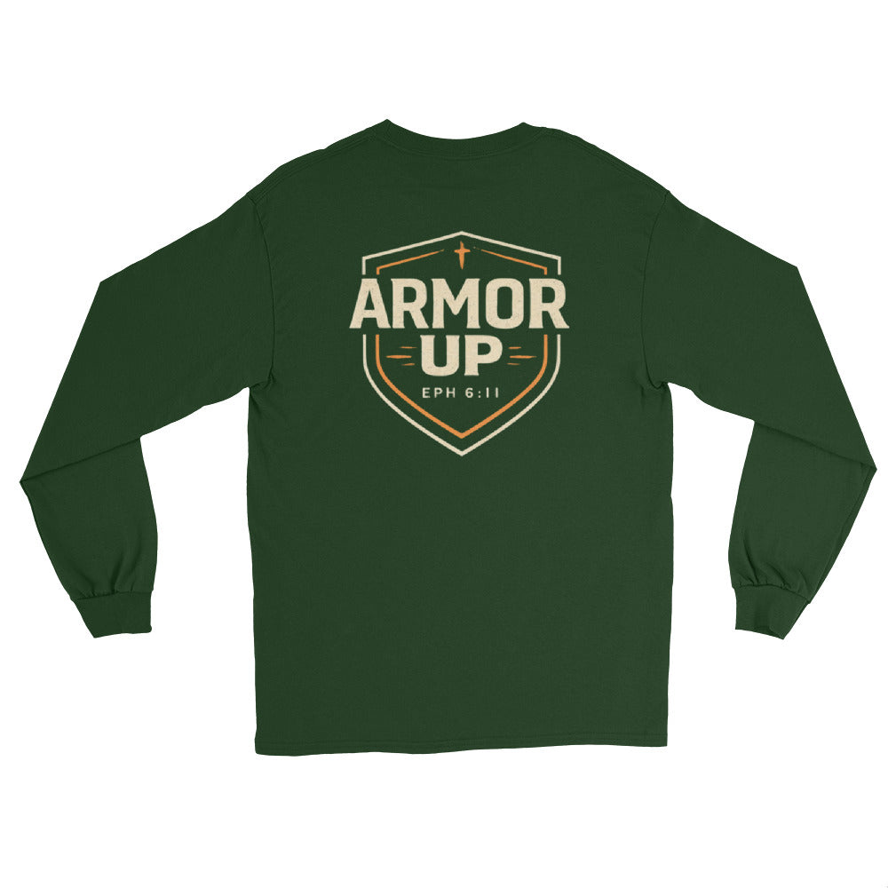 Armor Up Long Sleeve Tee - Ephesians 6:11"