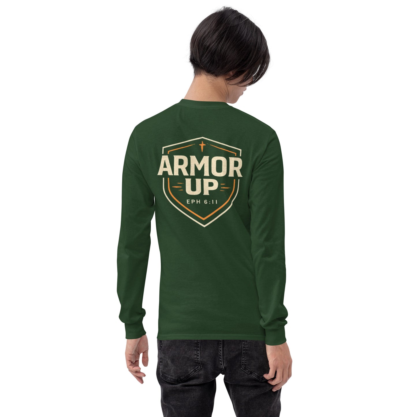 Armor Up Long Sleeve Tee - Ephesians 6:11"