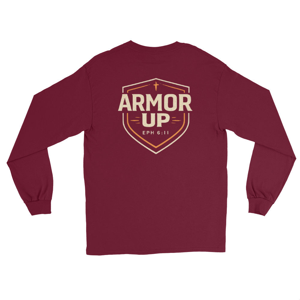 Armor Up Long Sleeve Tee - Ephesians 6:11"