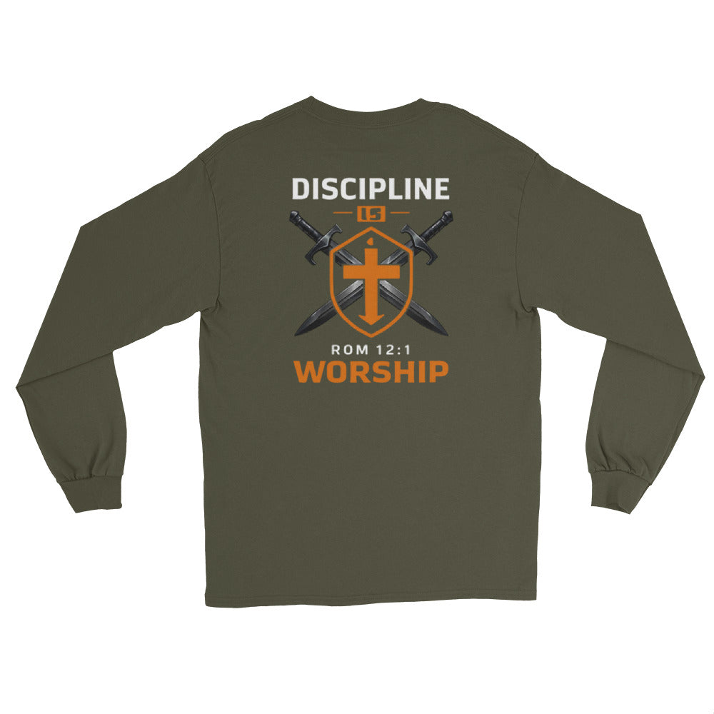Discipline is Worship Long Sleeve Tee - Romans 12:1