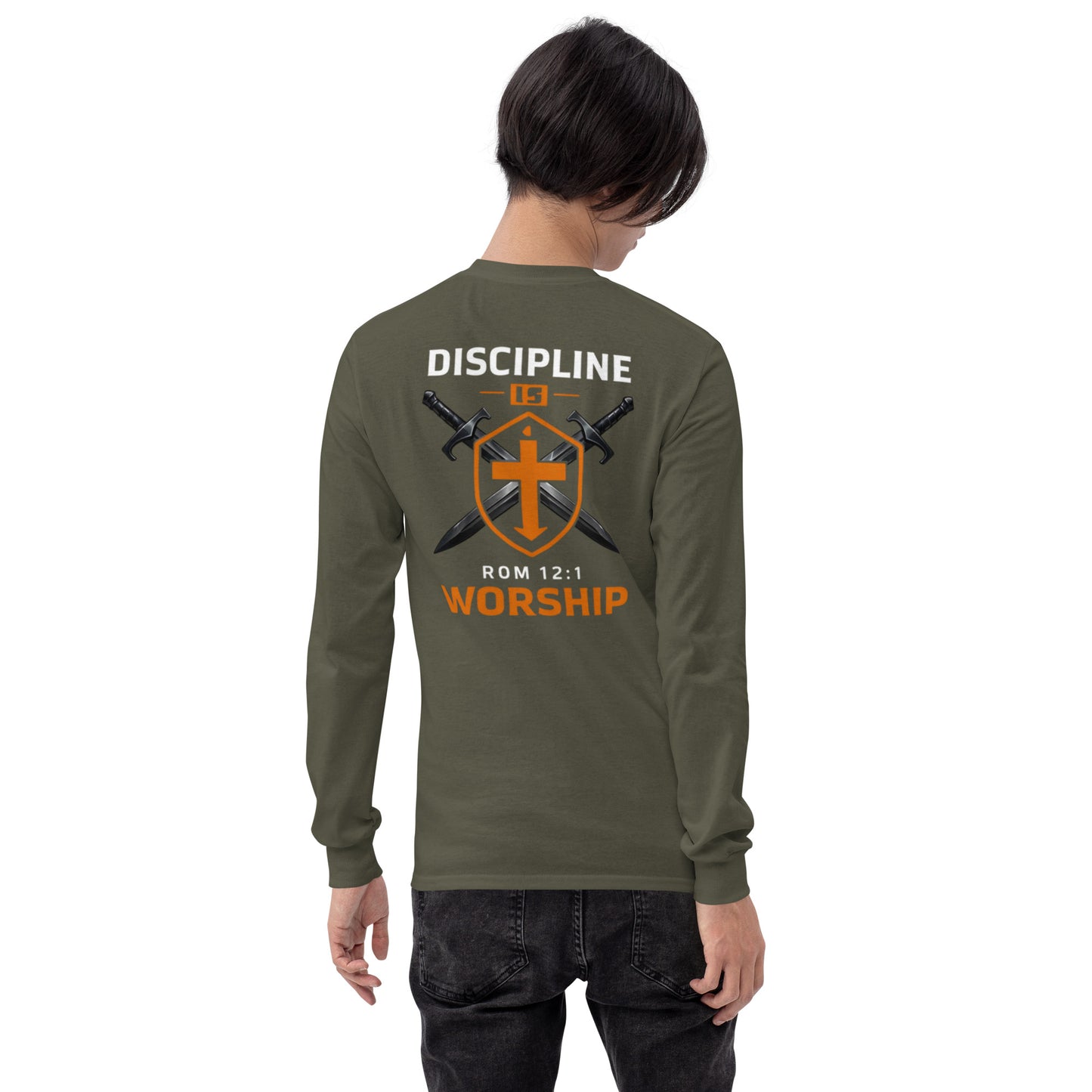 Discipline is Worship Long Sleeve Tee - Romans 12:1
