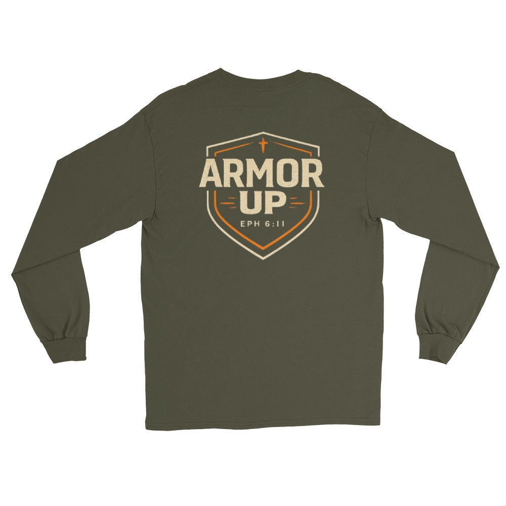 Armor Up Long Sleeve Tee - Ephesians 6:11"