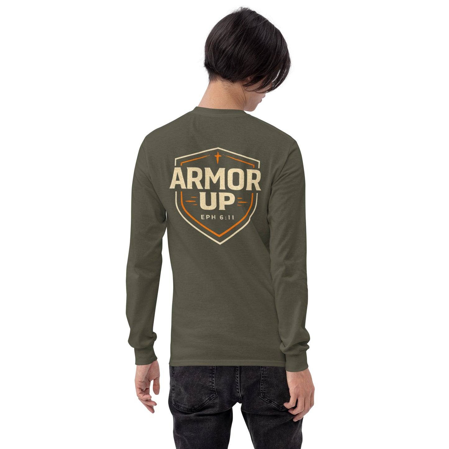 Armor Up Long Sleeve Tee - Ephesians 6:11"