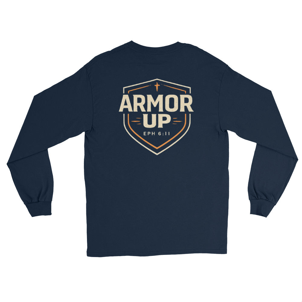 Armor Up Long Sleeve Tee - Ephesians 6:11"