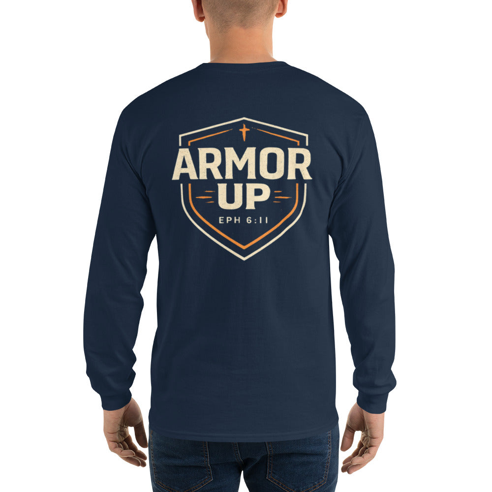 Armor Up Long Sleeve Tee - Ephesians 6:11"